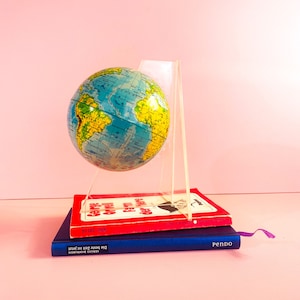 small globe for the desk Plexiglas vintage