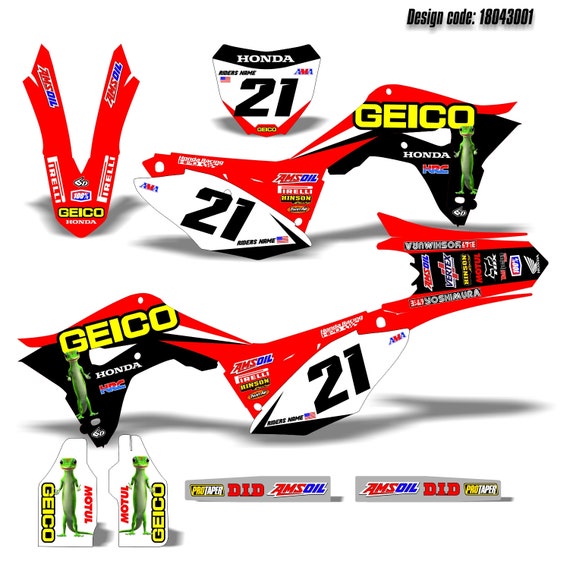 2018 CRF 250R GRAPHICS KIT FITS HONDA CRF250R MOTOCROSS RED DESIGN MX 2018 CRF 250R GRAPHICS KIT FITS HONDA CRF250R MOTOCROSS RED DESIGN MX