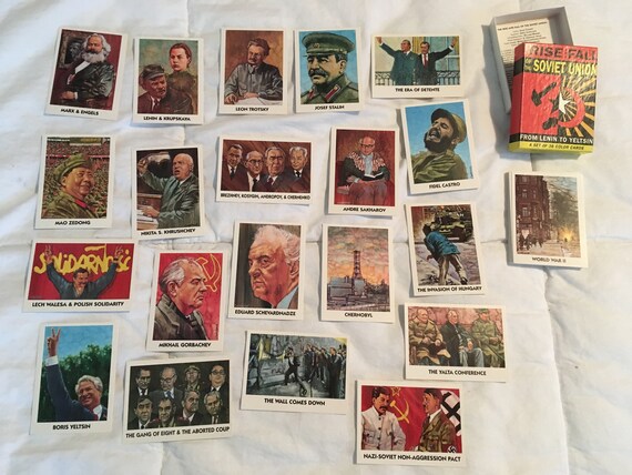 Soviet Union - the Rise and Fall - Trading Cards Set Vintage