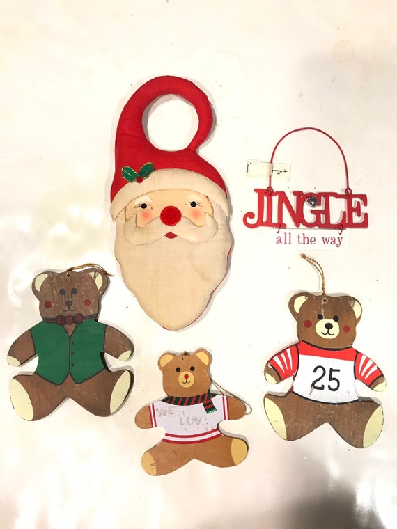 teddy bear santa