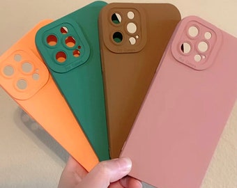Everyday Essentials Solid Colors Soft Matte Silicone Phone Case - iPhone X/ 11 / 12 / 13 / 14 / 15 / Pro / Pro Max Phone Cover