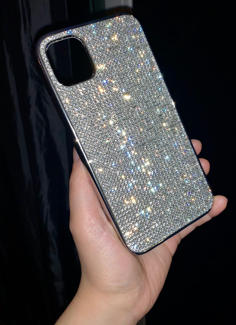 Sparkly Crystals Covered Silver / Gold Bling Phone Case Etsy