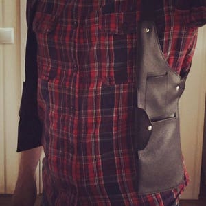 Leather shoulder holster | Holster bag | Handmade leather holster | Utility vest | Leather tool belt | Weekender bag | Sling bag | Brown bag