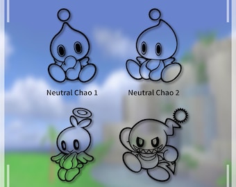 Sonic - Chao - Neutral/Hero/Dark | Vinyl Decal