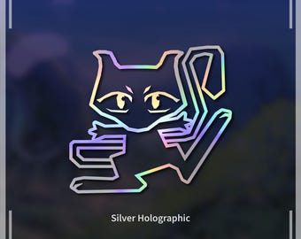 Low-poly Ancient Mew | Vinyl Decal
