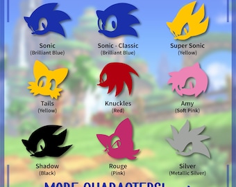 Sonic the Hedgehog Inspired - Silhouette - Sonic, Tails, Knuckles, Shadow, More! | Vinyl Decal