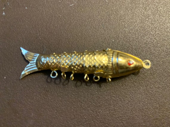 1960s Gold-Filled Reticulated Fish Pendant