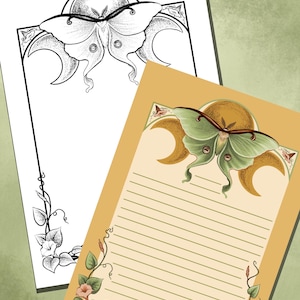 Mondfalter Notizpapier Download