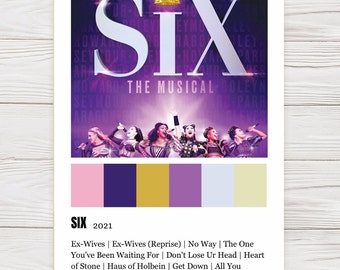 Six musical Broadway poster