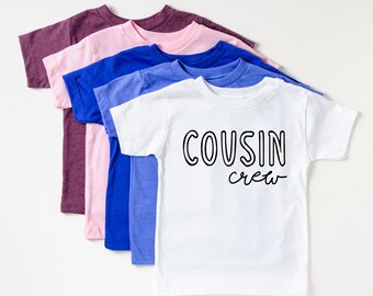 Cousin Crew Tee - Cousin BFF Shirt - New to the Family - Pregnancy Announcement - Baby Reveal - Family Reunion Shirt - Annoiuncement Gift