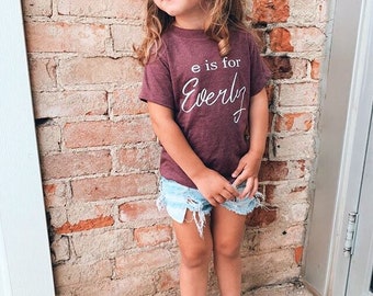 Tshirt Summer Initials Toddler Childrens PERSONALISED NAME SHORTS /& T-SHIRT