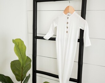 White Layette Gown Etsy