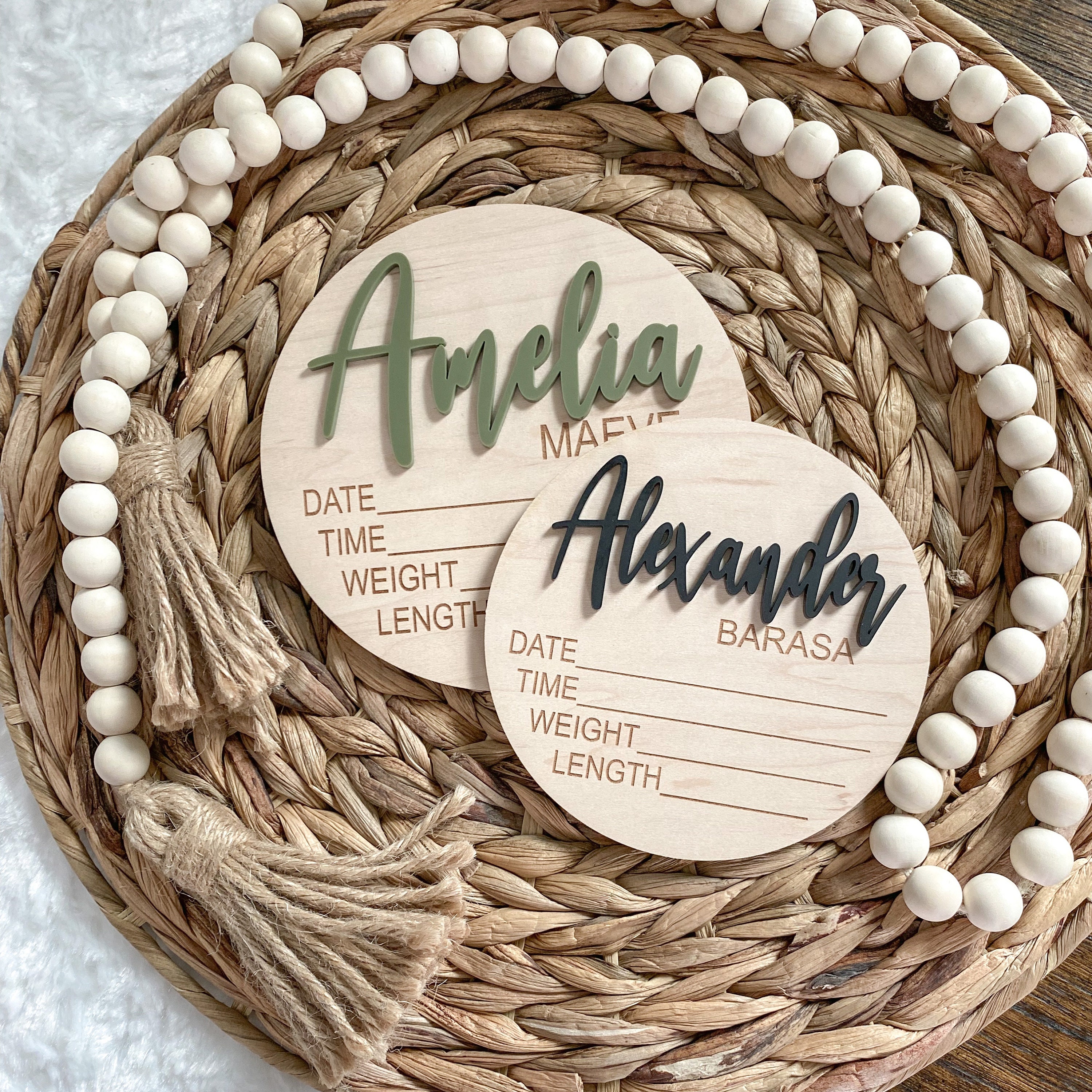 Baby Name Sign for Hospital - Nursery Decor - Birth Stat Sign - Baby ...