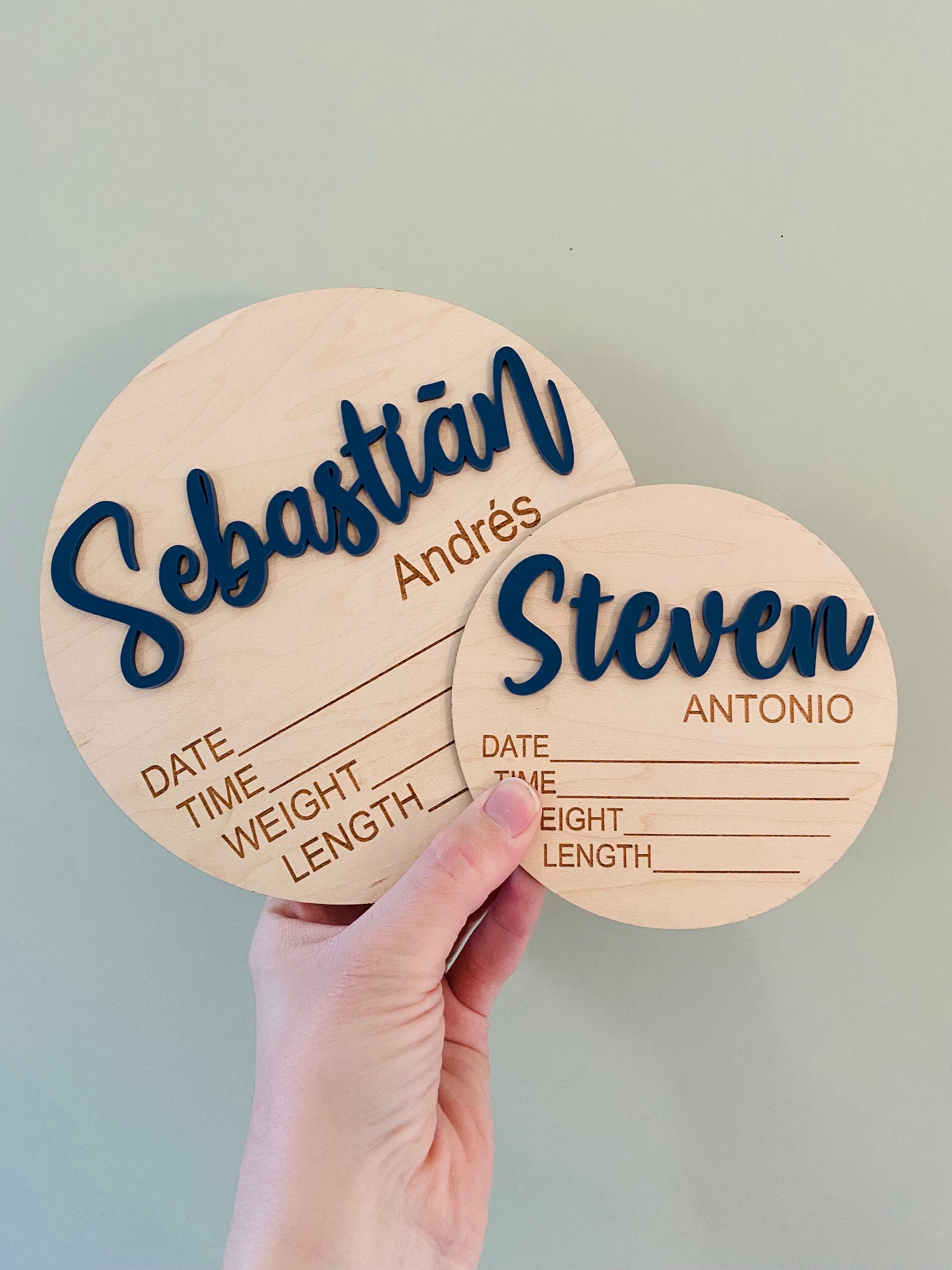 Baby Name Sign for Hospital - Nursery Decor - Birth Stat Sign - Baby ...