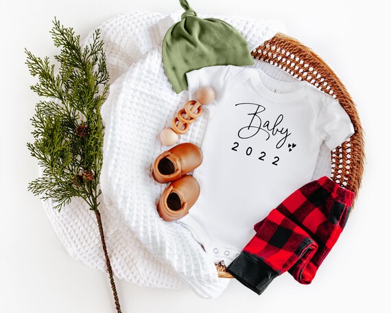 QUICK SHIP Simple Baby Coming Soon 2021 Onesie Pregnancy Announcement Baby Announcement Pregnancy Reveal Etsy UK