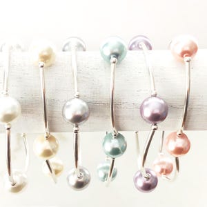 SO BLESSED Pearl Bracelets in Sterling Silver, Faith Bracelet, Count Your Blessings, Intention Jewelry, Inspirational Gift