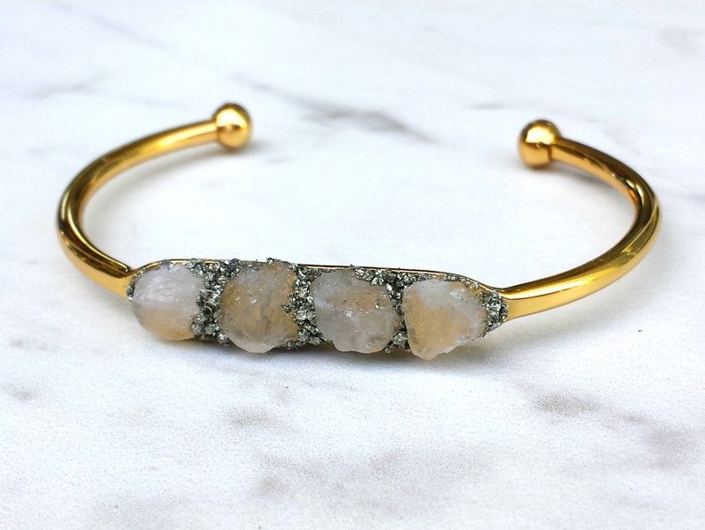 June Birthstone, Moonstone Cuff Bracelet, Gemstone Jewelry, Moonstone Jewelry, Crystal Jewelry, Bridesmaids Jewelry image 4