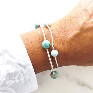 JASPER GRATITUDE BRACELETS With Sterling Silver, Faith Bracelet, Count Your Blessings, Handmade Inspirational Gift