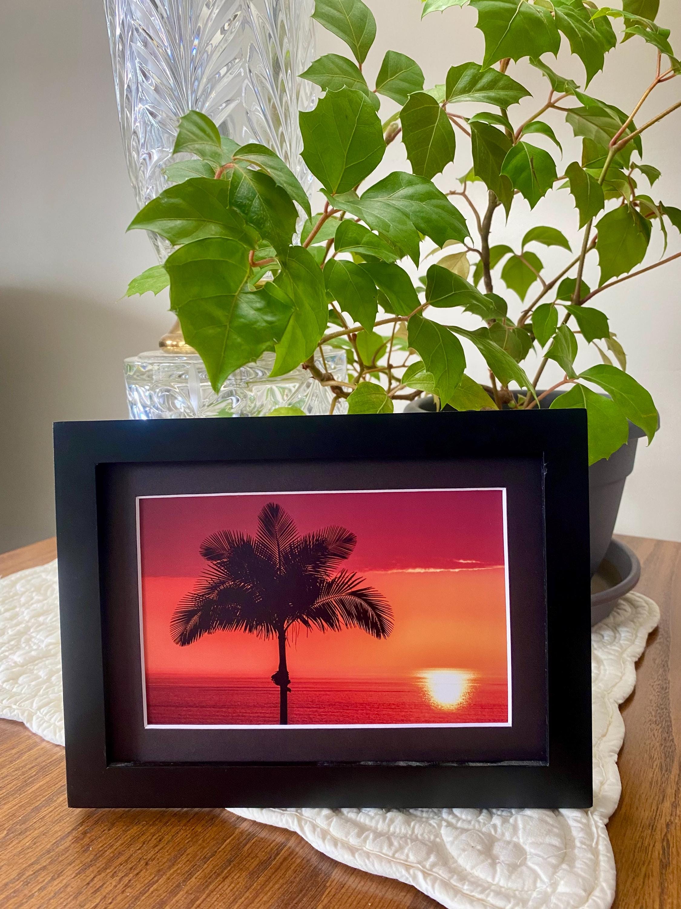 Society6 ケース Hawaii Sunset Palm Tree Sea Hawaiian Sunset Beach Palm Trees Rainbow Colors Fabric Quilt