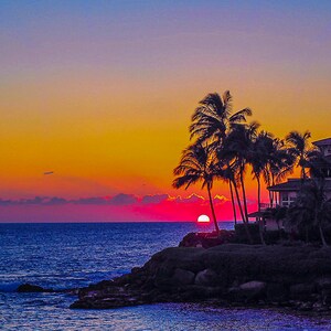 Poipu Colors - Hawaii Sunset Wall Art, Kauai Sunset