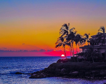 Poipu Colors - Hawaii Sunset Wall Art, Kauai Sunset