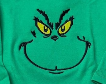 Embroidery Design instant download Christmas green creature - 3,4,5,6 inch size