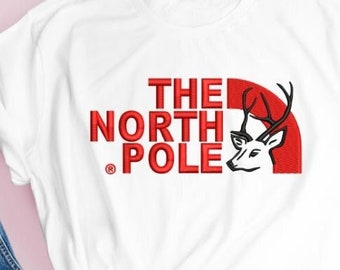 The North Pole Embroidery Design instant download 4,5,6,7 inch size