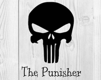 The Punisher SVG - DXF PNG incluido - diseño para archivo de impresión cricut o silueta