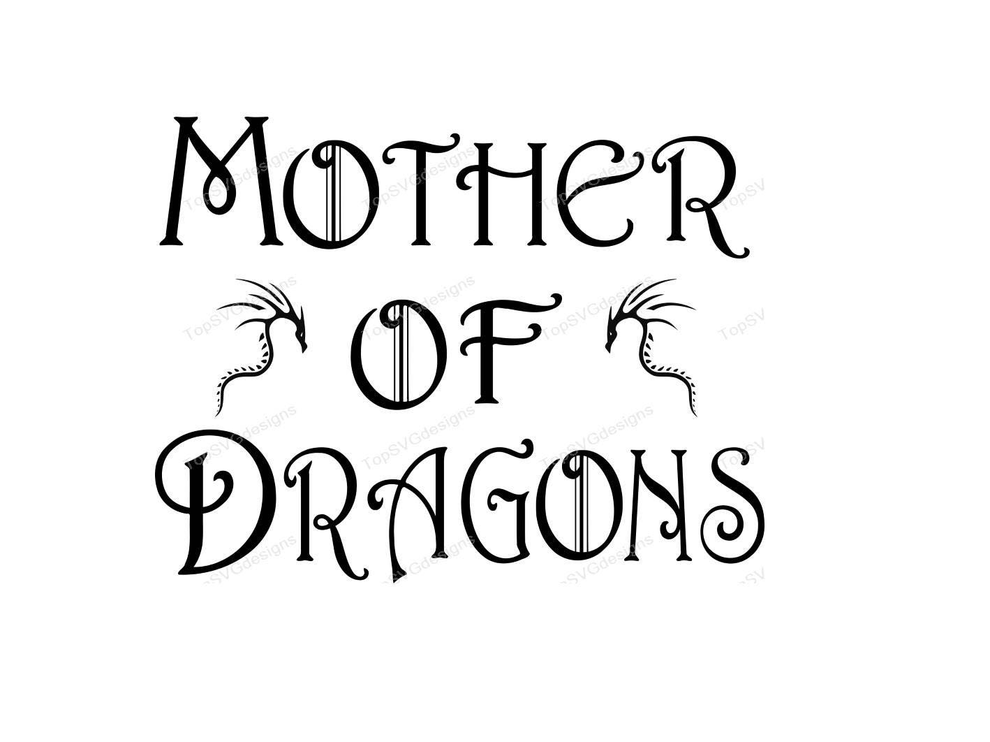 Download Mother of Dragons / game of thrones SVG DXF PNG included ...