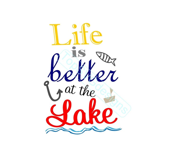 Download Life Is Better At The Lake SVG Pike Fishing Cricut Instant ...