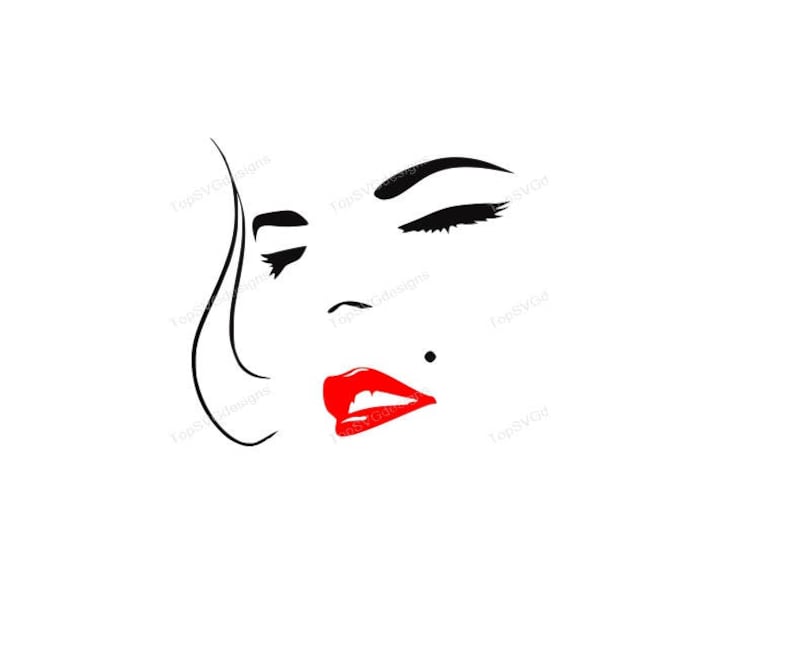 Marilyn Monroe SVG DXF PNG included design for cricut or ...