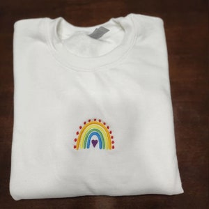 BOHO Rainbow Embroidery Design Bonus Design Included 3 - Etsy