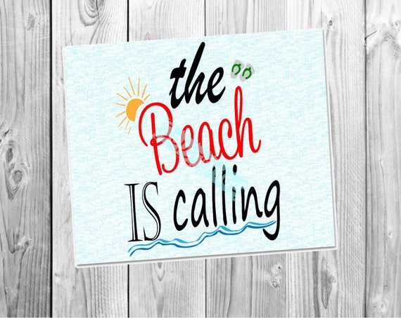 Download The Beach is Calling SVG file Cutting File Svg vector ...
