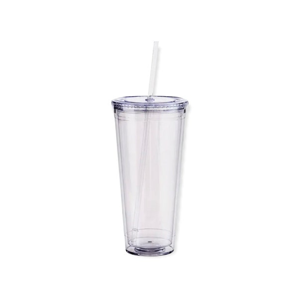 RTS 32 oz Double Wall Acrylic Cup with Straw