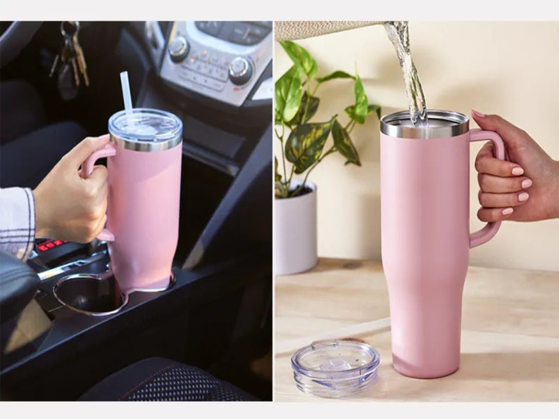 40 Oz Stanley DUPE Stainless Steel Tumbler With Handle With Etsy