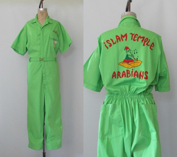 neon green coveralls