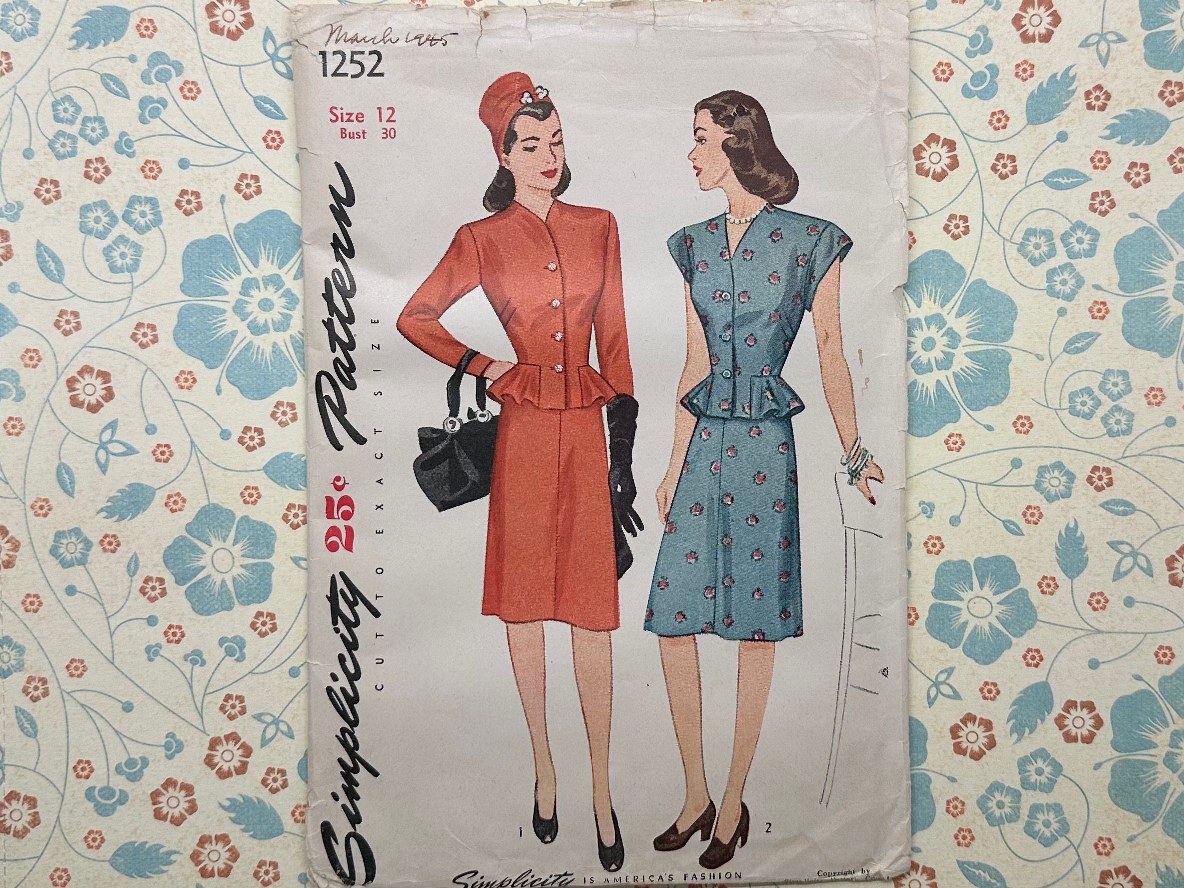 Simplicity 1252 - Etsy