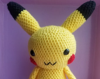 Pikachu Amigurumi Pokemon Plushie- Ready to Ship