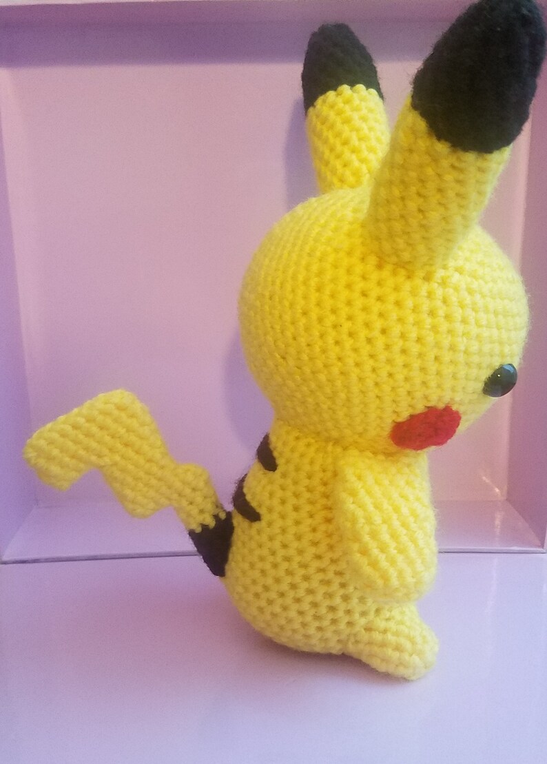 Pikachu Amigurumi Pokemon Plushie Ready to Ship image 2