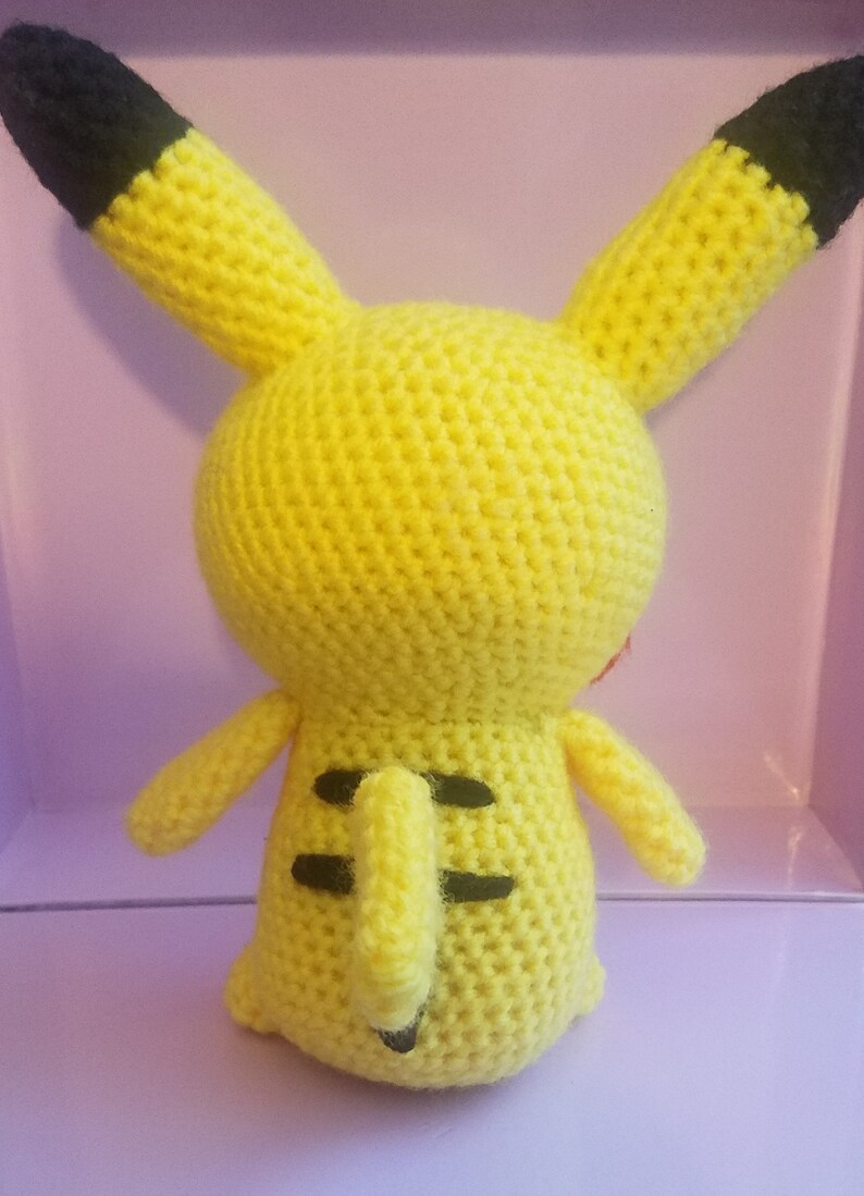 Pikachu Amigurumi Pokemon Plushie Ready to Ship image 6