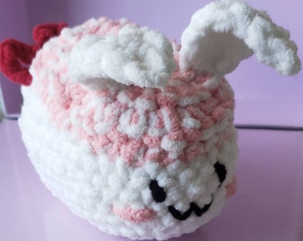Crochet Sushi Bunny Plushie - Shrimp Nigiri