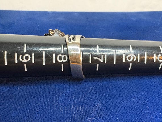 Silver Tone Wrap Ring, Lily Wrap Ring, Vintage Fl… - image 3