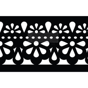 Classic Lace, Stick and Style Stencil, Sticky Stencil, Reuseable Stencil, Border Stencil, Stencils for Furniture, CeCe Restyled