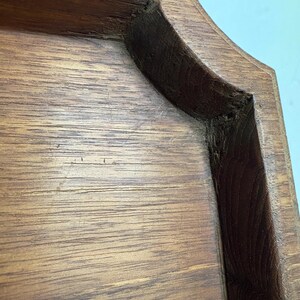 Vintage Hand Carved Hard Wood Serving Tray, Charcuterie Tray, Food Safe Finish, Food Tray, Decor Tray, Solid Wood Tray, Primitive Decor image 3
