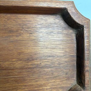 Vintage Hand Carved Hard Wood Serving Tray, Charcuterie Tray, Food Safe Finish, Food Tray, Decor Tray, Solid Wood Tray, Primitive Decor image 6
