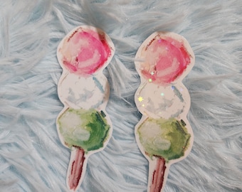Dango oil pastel Vynil Sticker Glossy Holo