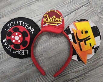 Cars "Lightening McQueen" Mickey Mouse Ears Headband Accessory: Disney/Pixar
