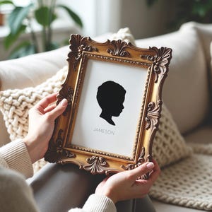 Custom Silhouette Portrait, Silhouette Portrait for Kids, Silhouette Art Prints, Silhouette Print Customized, Silhouette Art Print