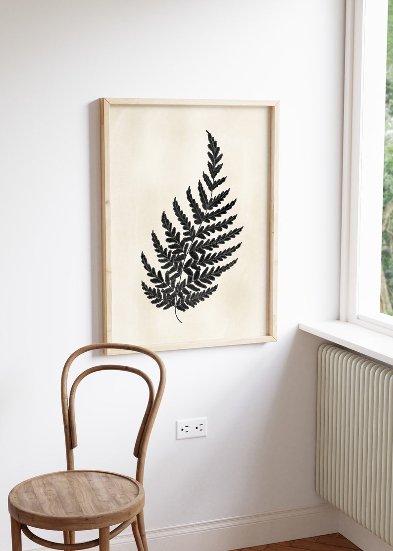 Botanical Prints Ferns, Fern Print Set, Neutral Prints Set of 2 ...