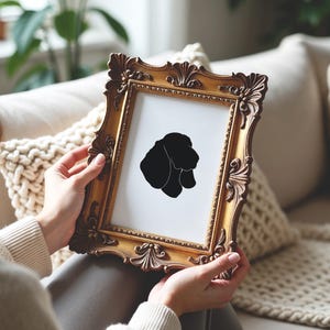 Dog Silhouette Custom, Profile Silhouette, Silhouette Print Customized, Custom Silhouette Portrait, Silhouette Art Print